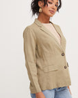 The Olive Aldi Button-Up Blazer