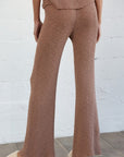The Brigitta Mocha Sweater Knit Lounge Pants