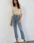 The Minka Jacquard Knit Crop Top