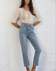 The Minka Jacquard Knit Crop Top