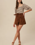 The Rikki Smocked Leopard Top