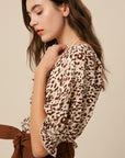 The Rikki Smocked Leopard Top