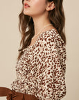 The Rikki Smocked Leopard Top