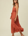 The Daphne Texture Tiered Midi Dress