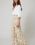 The Sylvie Floral Wide Leg Pleated Pants