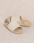 The Sona Stitched Trim Espadrille Flat