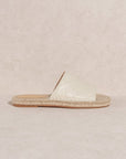 The Sona Stitched Trim Espadrille Flat