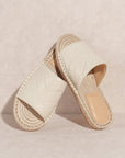 The Sona Stitched Trim Espadrille Flat