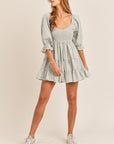 The Emma Gingham Puff Sleeve Dress