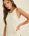 The Emmy Crochet Sweater Tank