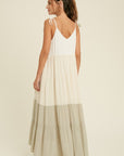 The Cera Color Block Maxi Dress