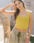 The Leon Square Neck Crop Top