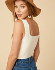 The Leon Square Neck Crop Top