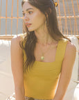 The Leon Square Neck Crop Top