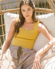 The Leon Square Neck Crop Top