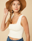 The Leon Square Neck Crop Top