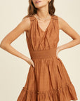 The Adri Smocked Mini Dress