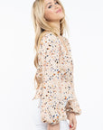 The Confetti Bubble Sleeve Top
