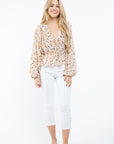 The Confetti Bubble Sleeve Top
