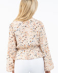 The Confetti Bubble Sleeve Top