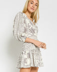 The Aleka Tropical Ruffle Dress