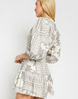 The Aleka Tropical Ruffle Dress