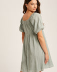 The Lindsey Puff Sleeve Dress