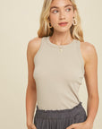 The Ariana Basic Fitted Rib Top