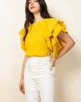 The Sammi Sunshine Ruffle Top