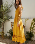 The Sunset Polka Dot Maxi Dress