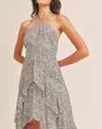The Jaclyn Into the Wild Halter Dress