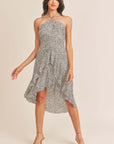 The Jaclyn Into the Wild Halter Dress