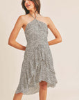 The Jaclyn Into the Wild Halter Dress