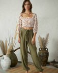 The Selena Animal Print Open Back Top