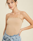 The Jessica Ruffle Trim Bodysuit