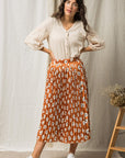 The Bonnie Pleated Maxi Skirt