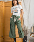 The Isah Wide Leg Lounge Pants