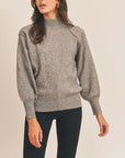 The Yvette Mock Neck Sweater