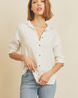 The Kelli Linen Button Down Shirt