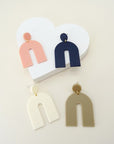 The Color Block Rainbow Earrings