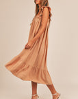The Saoirse Ruffle Sleeve Midi Dress