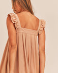 The Saoirse Ruffle Sleeve Midi Dress