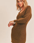 The Brandi Puff Sleeve Mini Dress
