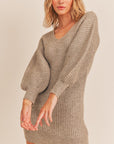 The Brandi Puff Sleeve Mini Dress