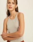 The Erin Fitted Ribbed Tank Top