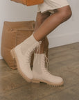 The Genesis Lace Up Sock Bootie
