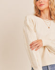 The Classic Fringe Sleeve Sweater