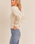 The Classic Fringe Sleeve Sweater