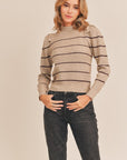 The Toby Puff Sleeve Striped Sweater