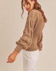 The Misa Braided Sleeve Sweater